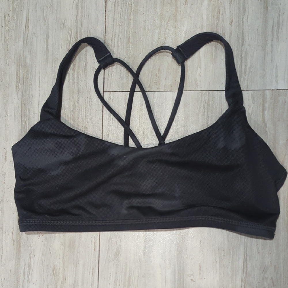 Lululemon Athletica Black Strappy Sports Bra